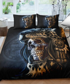 Panther Head Bohemian Skull Bedding Set mother's day cozy bedroom aesthetic bed aesthetic mothers day cards