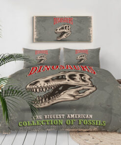 bed sheets mother's day Skull Dinosaur LKDIN014 Bedding Set