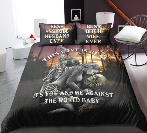 This Love Is Real - Biker Skull Bedding Set bunk bed designs feliz dia de las madres