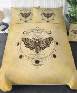 Old School Skull Butterfly Zodiac SWBJ4245 Bedding Set bunk bed designs cozy bed mother's day mothers day cards