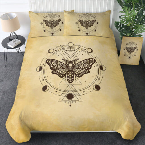 Old School Skull Butterfly Zodiac SWBJ4245 Bedding Set bunk bed designs cozy bed mother's day mothers day cards