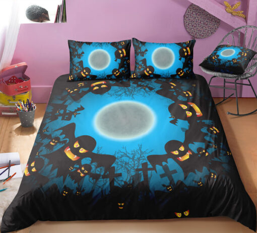 cozy bed mother's day mothers day cards Scarry Halloween Bedding Set
