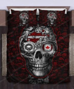 cozy bedroom aesthetic mother's day feliz dia de las madres Buy Big Skulls Harley Davidson And Canada Flag Bedding Sets Bed Sets, Bedroom Sets, Comforter Sets, Duvet Cover, Bedspread