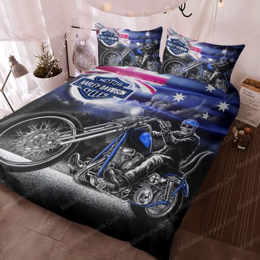 Buy Biker Skull Motorcycle Bedding Sets Bed Sets, Bedroom Sets, Comforter Sets, Duvet Cover, Bedspread cozy bed bed aesthetic mothers day cards mother's day - Image 3