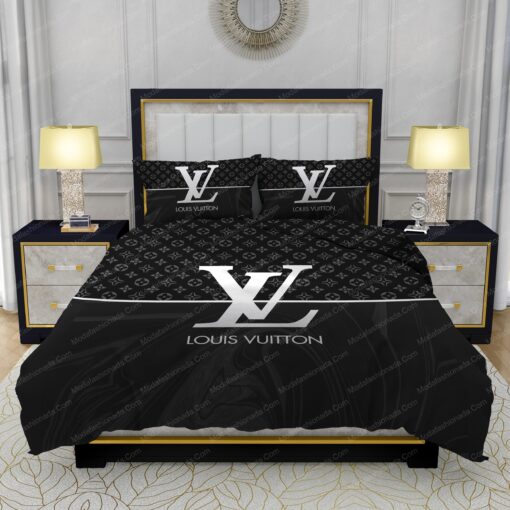 mothers day cards bed aesthetic mother's day Black And White Veinstone Louis Vuitton Bedding Sets