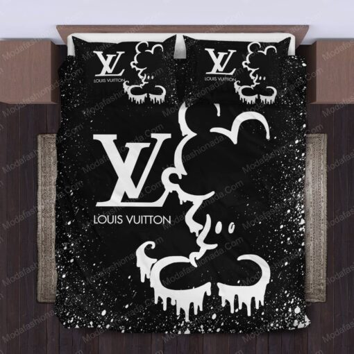 feliz dia de las madres bunk bed designs mother's day Black Mickey Mouse Louis Vuitton Bedding Sets