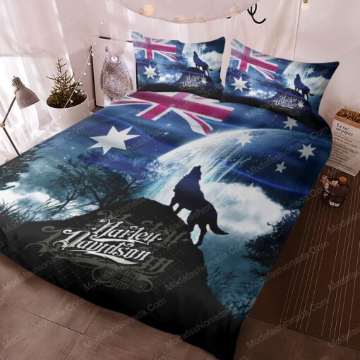 Buy Black Wolf Harley Davidson Bedding Sets Bed Sets, Bedroom Sets, Comforter Sets, Duvet Cover, Bedspread mothers day cards cozy bedroom aesthetic bed aesthetic - Image 3