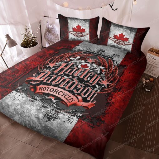 feliz dia de las madres cozy bed bed sheets Buy Canadian Flag Harley Davidson Motorcycles Bedding Sets Bed Sets, Bedroom Sets, Comforter Sets, Duvet Cover, Bedspread - Image 3