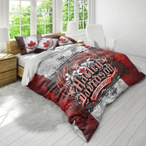 feliz dia de las madres cozy bed bed sheets Buy Canadian Flag Harley Davidson Motorcycles Bedding Sets Bed Sets, Bedroom Sets, Comforter Sets, Duvet Cover, Bedspread - Image 4