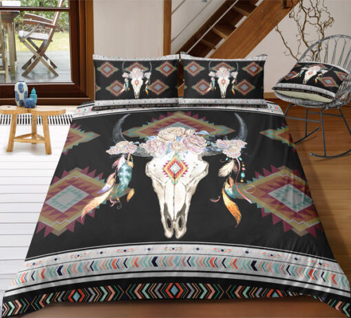 bunk bed designs bed sheets feliz dia de las madres mother's day Flowers Cow Skull Bedding Set