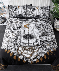 Wolf Skull by Scandy Girl Bedding Set bed sheets cozy bed mothers day cards