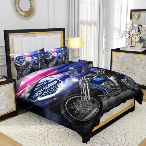 cozy bed bed sheets feliz dia de las madres mother's day Buy Harley-Davidson Driving Skull Bedding Sets Bed Sets, Bedroom Sets, Comforter Sets, Duvet Cover, Bedspread - Image 2