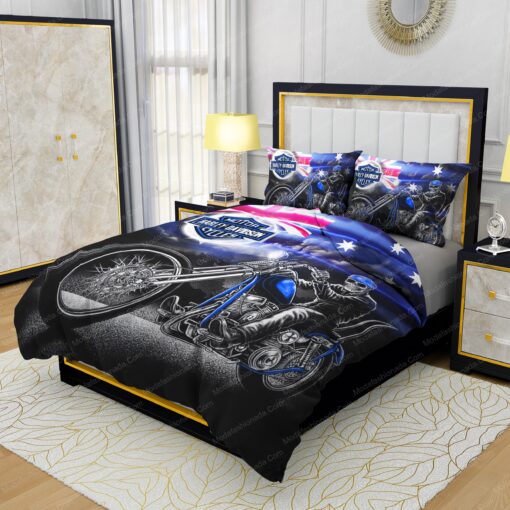 cozy bed bed sheets feliz dia de las madres mother's day Buy Harley-Davidson Driving Skull Bedding Sets Bed Sets, Bedroom Sets, Comforter Sets, Duvet Cover, Bedspread - Image 3