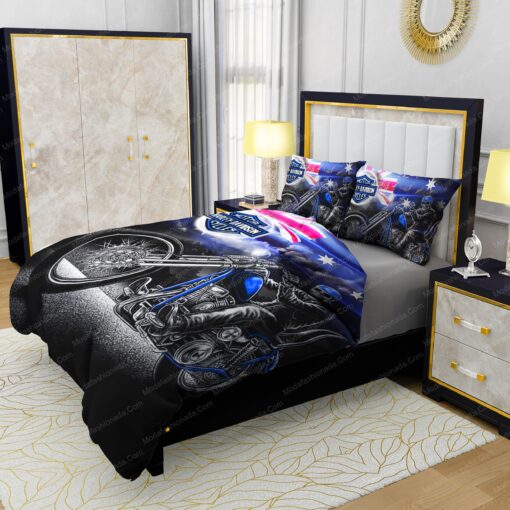cozy bed bed sheets feliz dia de las madres mother's day Buy Harley-Davidson Driving Skull Bedding Sets Bed Sets, Bedroom Sets, Comforter Sets, Duvet Cover, Bedspread - Image 4