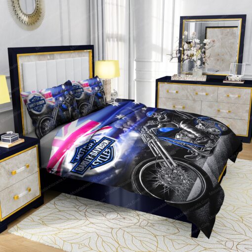 cozy bed bed sheets feliz dia de las madres mother's day Buy Harley-Davidson Driving Skull Bedding Sets Bed Sets, Bedroom Sets, Comforter Sets, Duvet Cover, Bedspread - Image 5