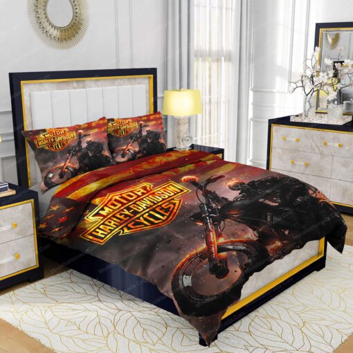 cozy bed bed sheets feliz dia de las madres Buy Harley-Davidson Ghost Rider American Flag Bedding Sets Bed Sets, Bedroom Sets, Comforter Sets, Duvet Cover, Bedspread - Image 2