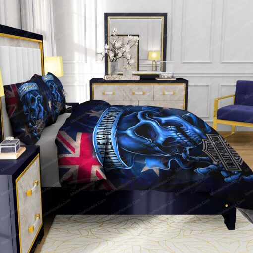 cozy bed mother's day mothers day cards Buy Harley-Davidson Skull Austranlian Flag Bedding Sets Bed Sets, Bedroom Sets, Comforter Sets, Duvet Cover, Bedspread - Image 7