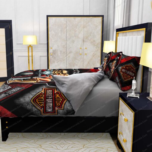 mother's day bed sheets Buy Harley-Davidson Skull Canada Flag Bedding Sets Bed Sets, Bedroom Sets, Comforter Sets, Duvet Cover, Bedspread - Image 6