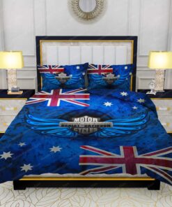 Buy Harley-Davidson Wings Australian Flag Bedding Sets Bed Sets, Bedroom Sets, Comforter Sets, Duvet Cover, Bedspread mother's day cozy bedroom aesthetic