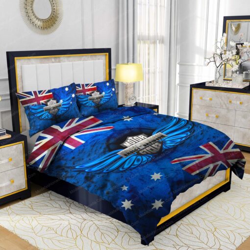 Buy Harley-Davidson Wings Australian Flag Bedding Sets Bed Sets, Bedroom Sets, Comforter Sets, Duvet Cover, Bedspread mother's day cozy bedroom aesthetic - Image 2