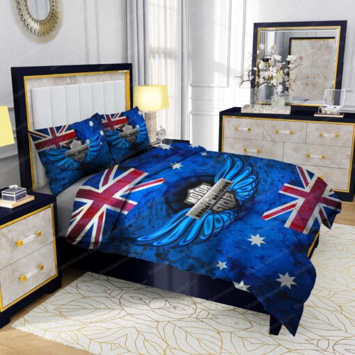 Buy Harley-Davidson Wings Australian Flag Bedding Sets Bed Sets, Bedroom Sets, Comforter Sets, Duvet Cover, Bedspread mother's day cozy bedroom aesthetic - Image 5