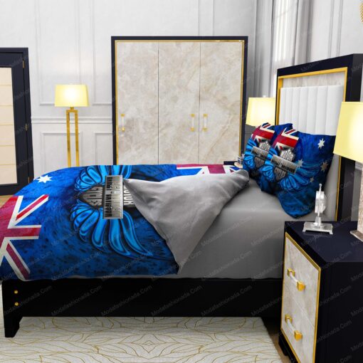 Buy Harley-Davidson Wings Australian Flag Bedding Sets Bed Sets, Bedroom Sets, Comforter Sets, Duvet Cover, Bedspread mother's day cozy bedroom aesthetic - Image 6