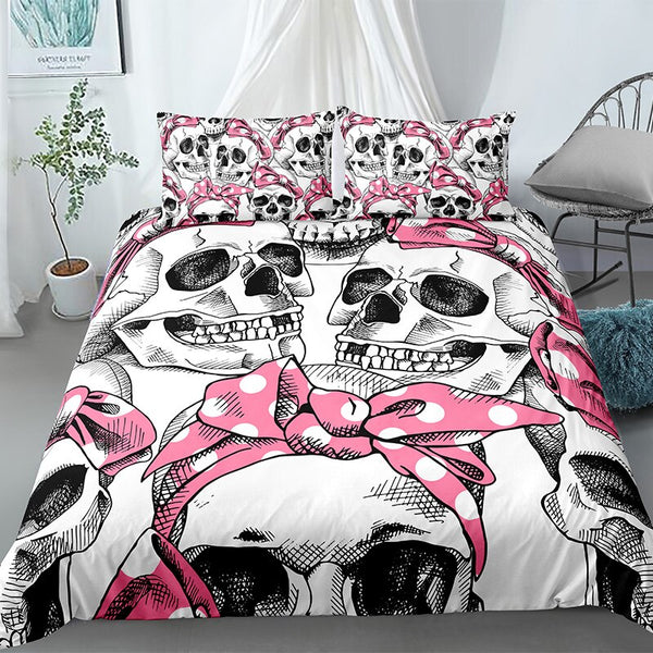 mother's day bunk bed designs mothers day cards Headbanded Skull Patterns Bedding Set