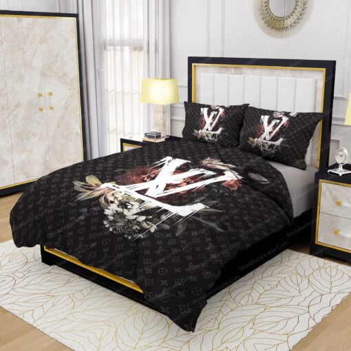 Lily Peony Louis Vuitton Bedding Sets bed sheets feliz dia de las madres mothers day cards - Image 3