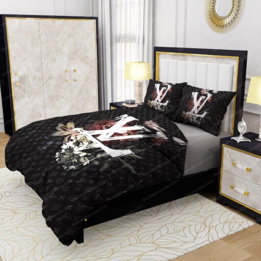 Lily Peony Louis Vuitton Bedding Sets bed sheets feliz dia de las madres mothers day cards - Image 4
