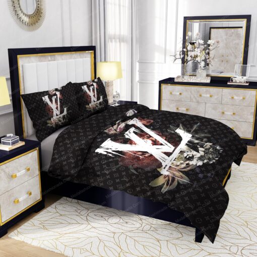 Lily Peony Louis Vuitton Bedding Sets bed sheets feliz dia de las madres mothers day cards - Image 5