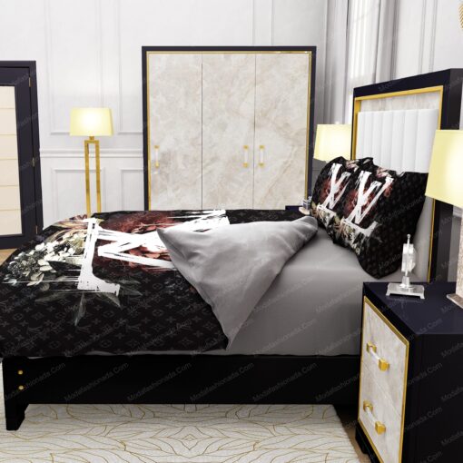 Lily Peony Louis Vuitton Bedding Sets bed sheets feliz dia de las madres mothers day cards - Image 6