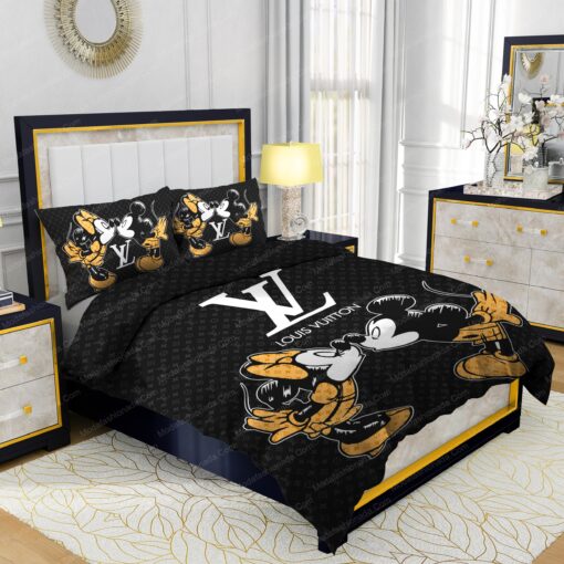 bed sheets mother's day mothers day cards Louis Vuitton And Mickey Mouses Bedding Sets - Image 2