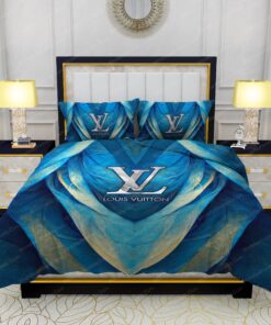 mother's day mothers day cards cozy bed bed sheets Louis Vuitton Blue Abstract Background Bedding Sets