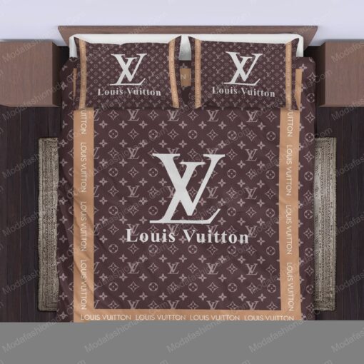 feliz dia de las madres cozy bedroom aesthetic mother's day Louis Vuitton Luxury Brands 25 Bedding Set - Image 2