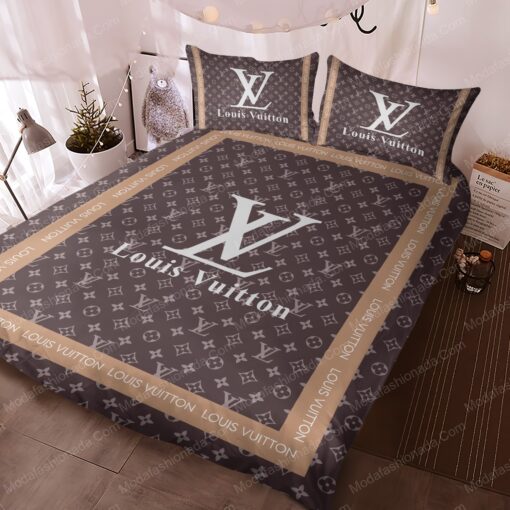 feliz dia de las madres cozy bedroom aesthetic mother's day Louis Vuitton Luxury Brands 25 Bedding Set - Image 4