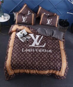 feliz dia de las madres cozy bedroom aesthetic mother's day Louis Vuitton Luxury Brands 25 Bedding Set