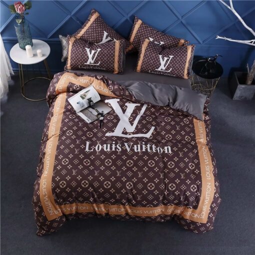 feliz dia de las madres cozy bedroom aesthetic mother's day Louis Vuitton Luxury Brands 25 Bedding Set
