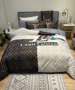feliz dia de las madres cozy bed mother's day Louis Vuitton Luxury Brands 26 Bedding Set