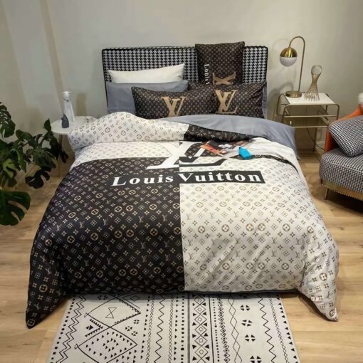 feliz dia de las madres cozy bed mother's day Louis Vuitton Luxury Brands 26 Bedding Set