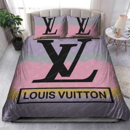 cozy bedroom aesthetic bunk bed designs mother's day Louis Vuitton Luxury Brands 27 Bedding Set - Image 2