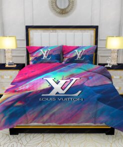mother's day bed sheets cozy bedroom aesthetic mothers day cards Louis Vuitton Paint Smudge Textured Background Bedding Sets