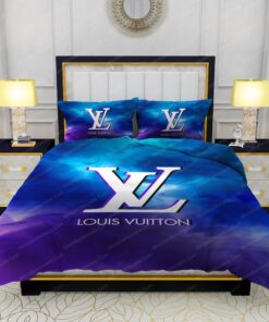 mother's day cozy bedroom aesthetic Louis Vuitton Watercolor Background Bedding Sets