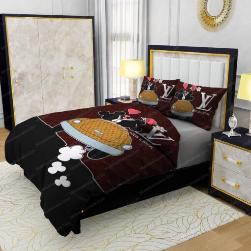 feliz dia de las madres bed sheets bunk bed designs mothers day cards Mickey Mouse And Minnie Mouse Louis Vuitton Bedding Sets - Image 4