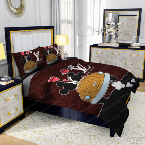 feliz dia de las madres bed sheets bunk bed designs mothers day cards Mickey Mouse And Minnie Mouse Louis Vuitton Bedding Sets - Image 5