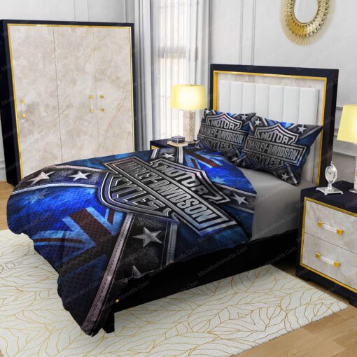 cozy bed mother's day bed sheets feliz dia de las madres Buy Motor Harley-Davidson Cycles Logo Stars Bedding Sets Bed Sets, Bedroom Sets, Comforter Sets, Duvet Cover, Bedspread - Image 4