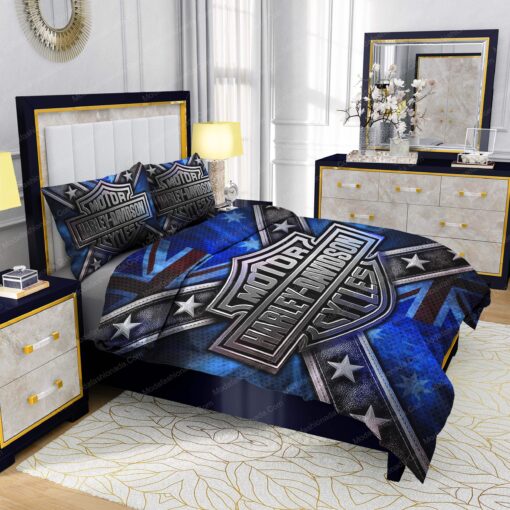cozy bed mother's day bed sheets feliz dia de las madres Buy Motor Harley-Davidson Cycles Logo Stars Bedding Sets Bed Sets, Bedroom Sets, Comforter Sets, Duvet Cover, Bedspread - Image 5