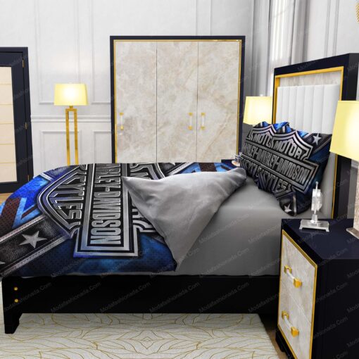 cozy bed mother's day bed sheets feliz dia de las madres Buy Motor Harley-Davidson Cycles Logo Stars Bedding Sets Bed Sets, Bedroom Sets, Comforter Sets, Duvet Cover, Bedspread - Image 6