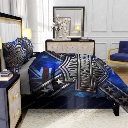 cozy bed mother's day bed sheets feliz dia de las madres Buy Motor Harley-Davidson Cycles Logo Stars Bedding Sets Bed Sets, Bedroom Sets, Comforter Sets, Duvet Cover, Bedspread - Image 7