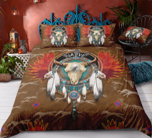 Native American Inspired Cow Skull Bedding Set mothers day cards mother's day bed sheets bunk bed designs