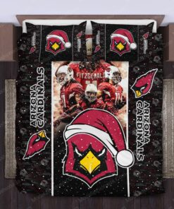 bed aesthetic feliz dia de las madres NFL Arizona Cardinals Logo Christmas Bedding Sets